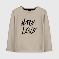 Детский лонгслив FACE Hate Love