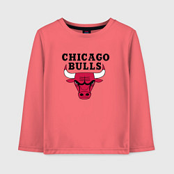 Лонгслив хлопковый детский Chicago Bulls, цвет: коралловый