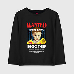 Детский лонгслив Wanted: Eggo Thief / 11