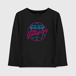 Лонгслив хлопковый детский San Junipero 1987, цвет: черный