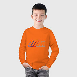 Лонгслив хлопковый детский BMW Motor Contur, цвет: оранжевый — фото 2
