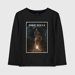 Лонгслив хлопковый детский Dark Souls: Remastered, цвет: черный