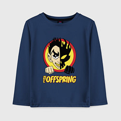 Лонгслив хлопковый детский The Offspring Boy, цвет: тёмно-синий