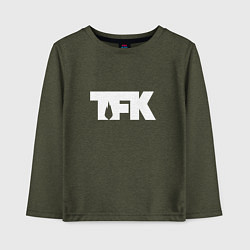 Детский лонгслив TFK: White Logo