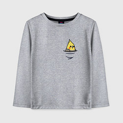 Детский лонгслив Попугай в кармане