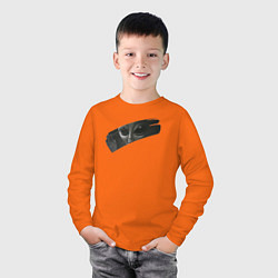 Лонгслив хлопковый детский Alien433, цвет: оранжевый — фото 2