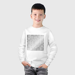 Лонгслив хлопковый детский Emineminem silver, цвет: белый — фото 2