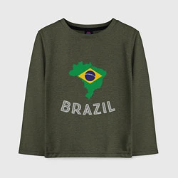 Детский лонгслив Brazil Country