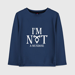 Детский лонгслив I'm not a mundane