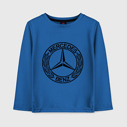 Лонгслив хлопковый детский Mercedes-Benz, цвет: синий