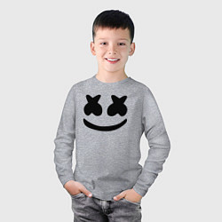 Лонгслив хлопковый детский Marshmello, цвет: меланж — фото 2
