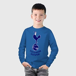 Лонгслив хлопковый детский Tottenham FC, цвет: синий — фото 2