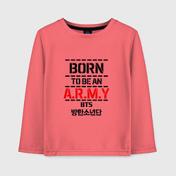 Детский лонгслив Born to be an ARMY BTS