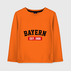 Детский лонгслив FC Bayern Est. 1900