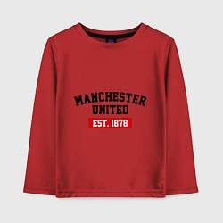 Детский лонгслив FC Manchester United Est. 1878