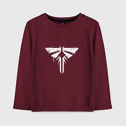 Лонгслив хлопковый детский Firefly Graffiti, цвет: меланж-бордовый