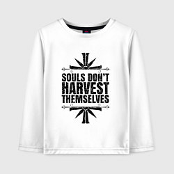 Лонгслив хлопковый детский Harvest Themselves, цвет: белый