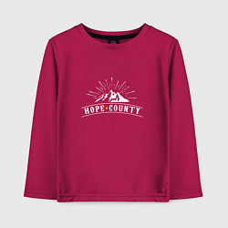 Лонгслив хлопковый детский Hope Count: Mountain, цвет: маджента