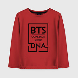 Лонгслив хлопковый детский BTS: Comeback Show, цвет: красный