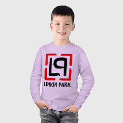Лонгслив хлопковый детский Linkin park, цвет: лаванда — фото 2