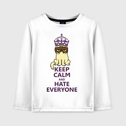 Детский лонгслив Keep Calm & Hate Everyone