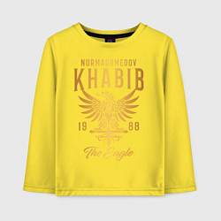 Лонгслив хлопковый детский Хабиб Нурмагомедов, цвет: желтый
