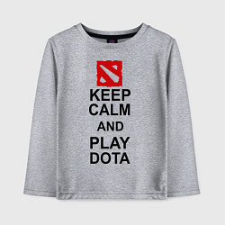 Детский лонгслив Keep Calm & Play Dota