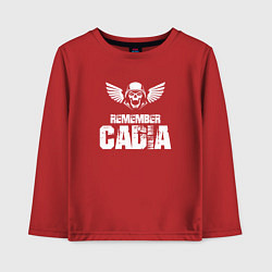 Лонгслив хлопковый детский Remember Cadia - Warhammer, цвет: красный