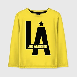 Лонгслив хлопковый детский Los Angeles Star, цвет: желтый