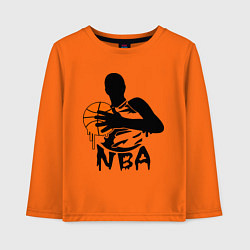 Лонгслив хлопковый детский NBA, цвет: оранжевый