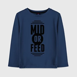 Детский лонгслив Mid or feed