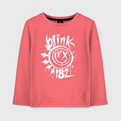 Лонгслив хлопковый детский Blink-182: Smile, цвет: коралловый