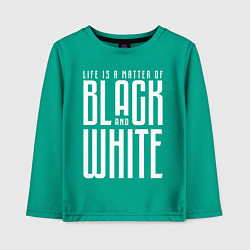 Лонгслив хлопковый детский Juventus: Black & White, цвет: зеленый