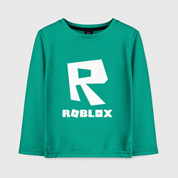 Лонгслив хлопковый детский ROBLOX, цвет: зеленый