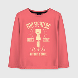 Лонгслив хлопковый детский Foo Fighters: Patience & Grace, цвет: коралловый