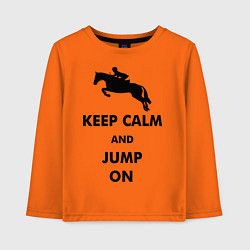 Детский лонгслив Keep Calm & Jump On