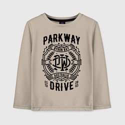Лонгслив хлопковый детский Parkway Drive: Australia, цвет: миндальный