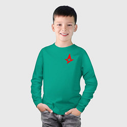 Лонгслив хлопковый детский ASTRALIS НА СПИНЕ, цвет: зеленый — фото 2