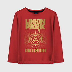 Лонгслив хлопковый детский Linkin Park: Road to Revolution, цвет: красный