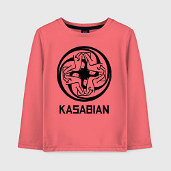 Лонгслив хлопковый детский Kasabian: Symbol, цвет: коралловый