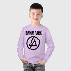 Лонгслив хлопковый детский Linkin Park, цвет: лаванда — фото 2