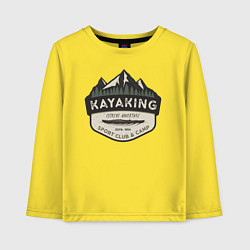 Лонгслив хлопковый детский Kayaking, цвет: желтый