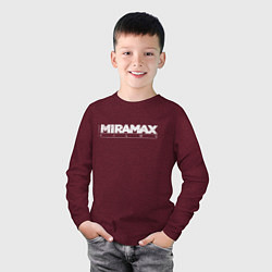 Лонгслив хлопковый детский Miramax Film, цвет: меланж-бордовый — фото 2