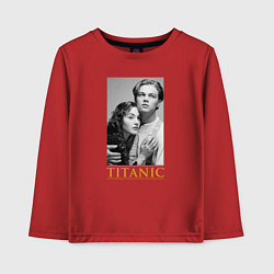 Лонгслив хлопковый детский Titanic: Jack & Rose, цвет: красный
