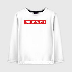 Лонгслив хлопковый детский Supreme: Billie Eilish, цвет: белый