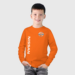 Лонгслив хлопковый детский NISSAN, цвет: оранжевый — фото 2