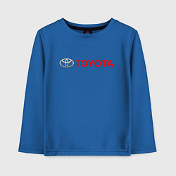 Лонгслив хлопковый детский TOYOTA, цвет: синий