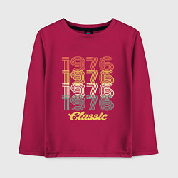 Лонгслив хлопковый детский 1976 Classic, цвет: маджента
