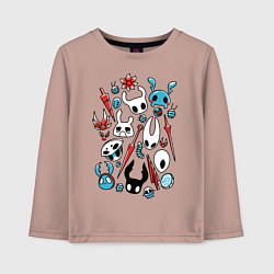 Лонгслив хлопковый детский Hollow Knight, цвет: пыльно-розовый