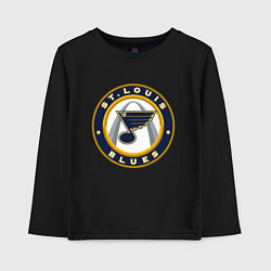Лонгслив хлопковый детский St Louis Blues, цвет: черный